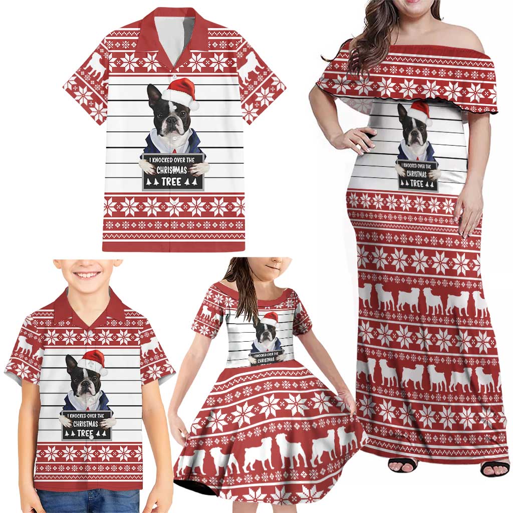 I Knocked Over Yhe Christmas Tree Christmas Christmas Family Matching Off Shoulder Maxi Dress and Hawaiian Shirt Xmas Holiday Patterns - Wonder Print Shop