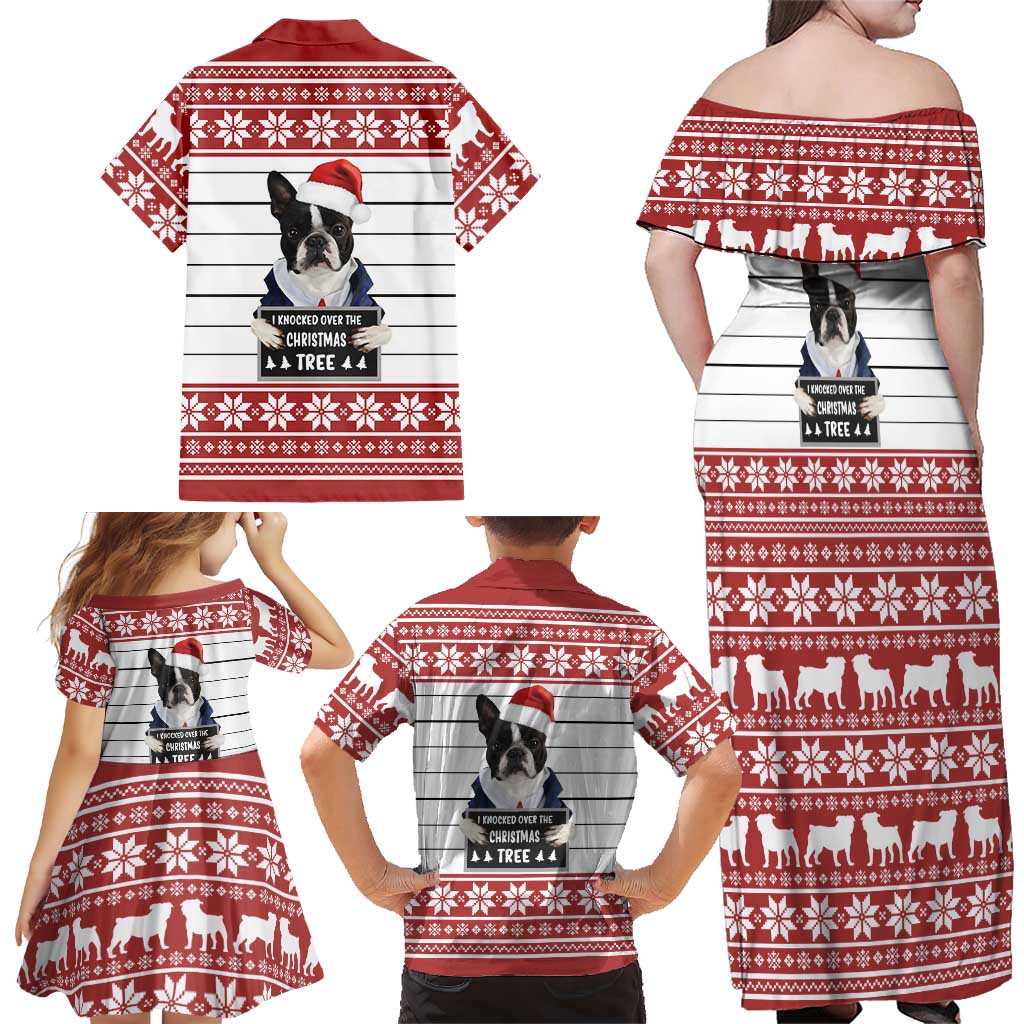 I Knocked Over Yhe Christmas Tree Christmas Christmas Family Matching Off Shoulder Maxi Dress and Hawaiian Shirt Xmas Holiday Patterns - Wonder Print Shop