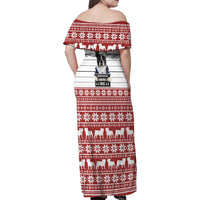 I Knocked Over Yhe Christmas Tree Christmas Christmas Family Matching Off Shoulder Maxi Dress and Hawaiian Shirt Xmas Holiday Patterns - Wonder Print Shop