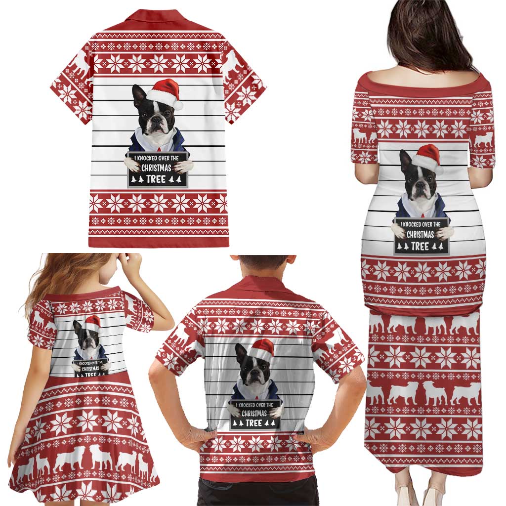 I Knocked Over Yhe Christmas Tree Christmas Christmas Family Matching Puletasi and Hawaiian Shirt Xmas Holiday Patterns - Wonder Print Shop