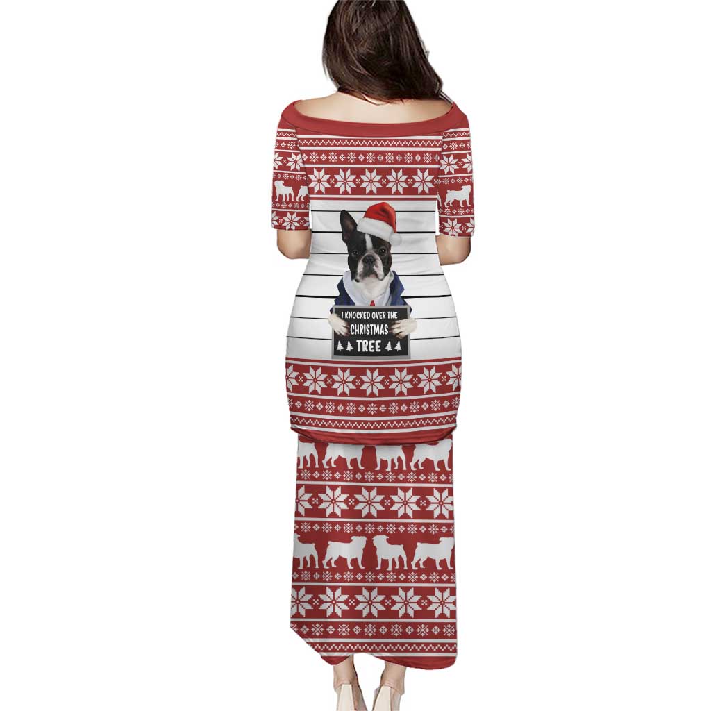 I Knocked Over Yhe Christmas Tree Christmas Christmas Family Matching Puletasi and Hawaiian Shirt Xmas Holiday Patterns - Wonder Print Shop