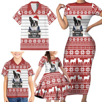 I Knocked Over Yhe Christmas Tree Christmas Christmas Family Matching Short Sleeve Bodycon Dress and Hawaiian Shirt Xmas Holiday Patterns - Wonder Print Shop