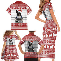 I Knocked Over Yhe Christmas Tree Christmas Christmas Family Matching Short Sleeve Bodycon Dress and Hawaiian Shirt Xmas Holiday Patterns - Wonder Print Shop