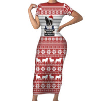 I Knocked Over Yhe Christmas Tree Christmas Christmas Family Matching Short Sleeve Bodycon Dress and Hawaiian Shirt Xmas Holiday Patterns - Wonder Print Shop