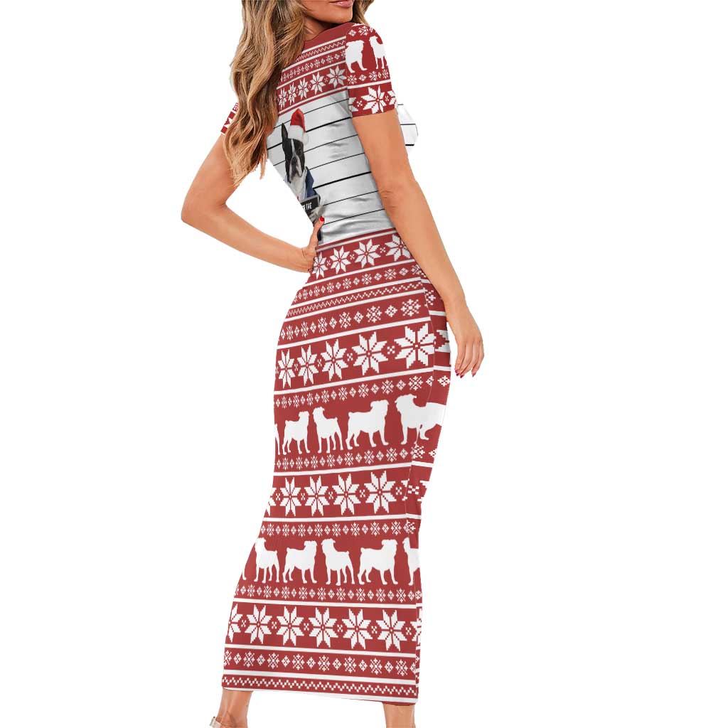 I Knocked Over Yhe Christmas Tree Christmas Christmas Family Matching Short Sleeve Bodycon Dress and Hawaiian Shirt Xmas Holiday Patterns - Wonder Print Shop