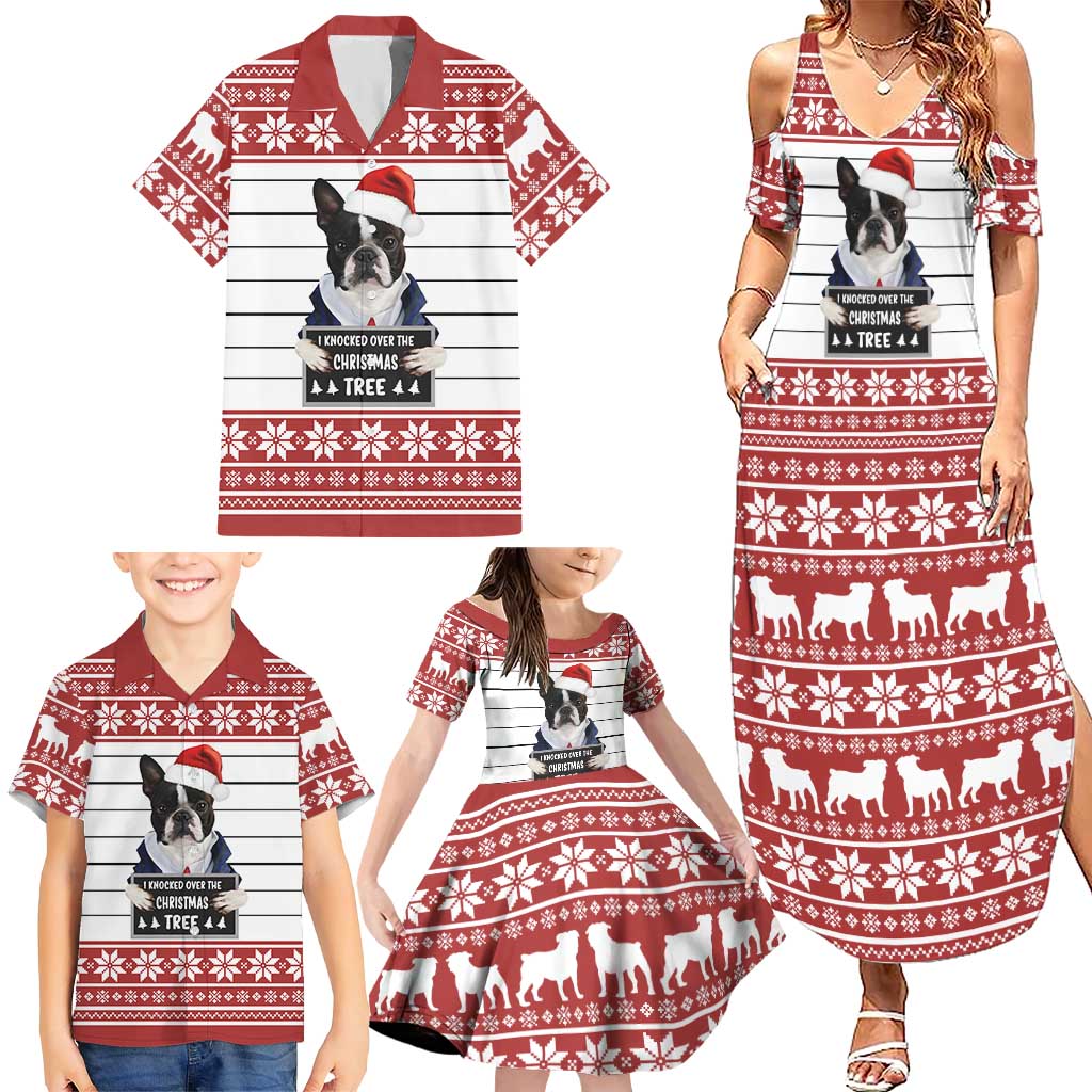 I Knocked Over Yhe Christmas Tree Christmas Christmas Family Matching Summer Maxi Dress and Hawaiian Shirt Xmas Holiday Patterns - Wonder Print Shop