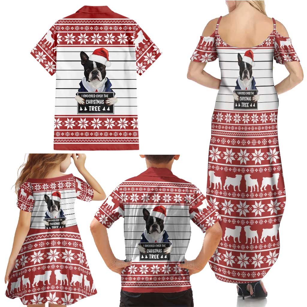 I Knocked Over Yhe Christmas Tree Christmas Christmas Family Matching Summer Maxi Dress and Hawaiian Shirt Xmas Holiday Patterns - Wonder Print Shop