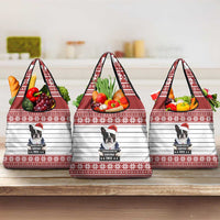 I Knocked Over Yhe Christmas Tree Christmas Christmas Grocery Bag Xmas Holiday Patterns - Wonder Print Shop