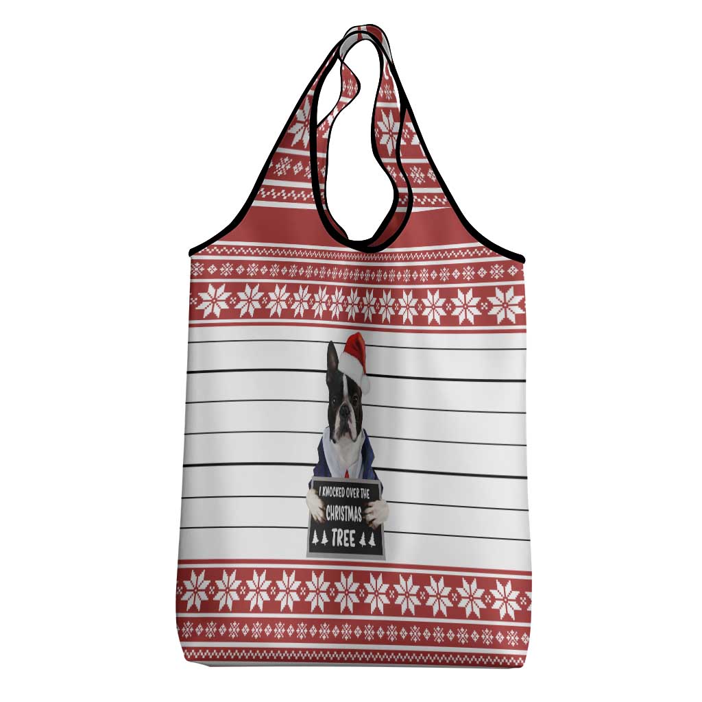 I Knocked Over Yhe Christmas Tree Christmas Christmas Grocery Bag Xmas Holiday Patterns - Wonder Print Shop