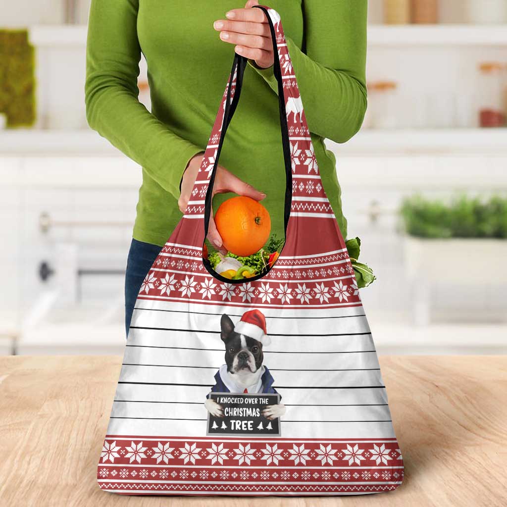 I Knocked Over Yhe Christmas Tree Christmas Christmas Grocery Bag Xmas Holiday Patterns - Wonder Print Shop