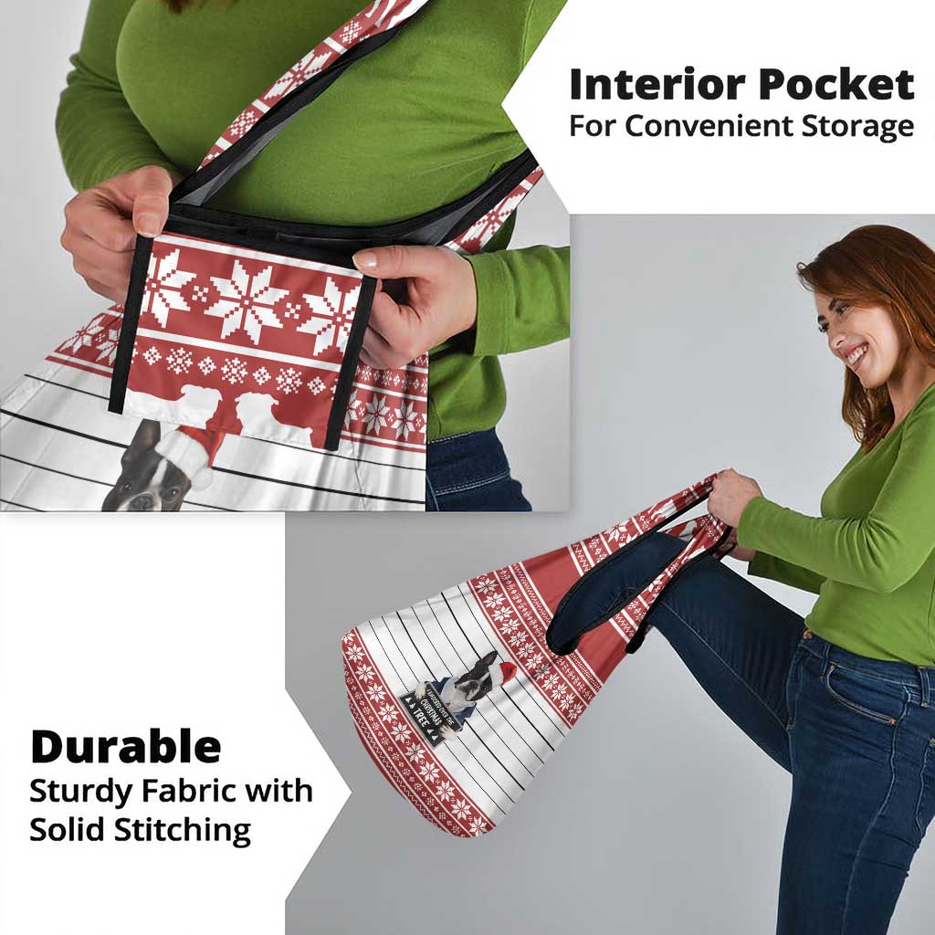 I Knocked Over Yhe Christmas Tree Christmas Christmas Grocery Bag Xmas Holiday Patterns - Wonder Print Shop