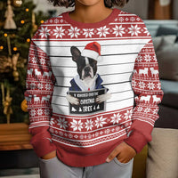 I Knocked Over Yhe Christmas Tree Christmas Kid Ugly Christmas Sweater Xmas Holiday Patterns - Wonder Print Shop