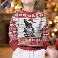 I Knocked Over Yhe Christmas Tree Christmas Kid Ugly Christmas Sweater Xmas Holiday Patterns - Wonder Print Shop