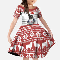 I Knocked Over Yhe Christmas Tree Christmas Christmas Kid Short Sleeve Dress Xmas Holiday Patterns - Wonder Print Shop