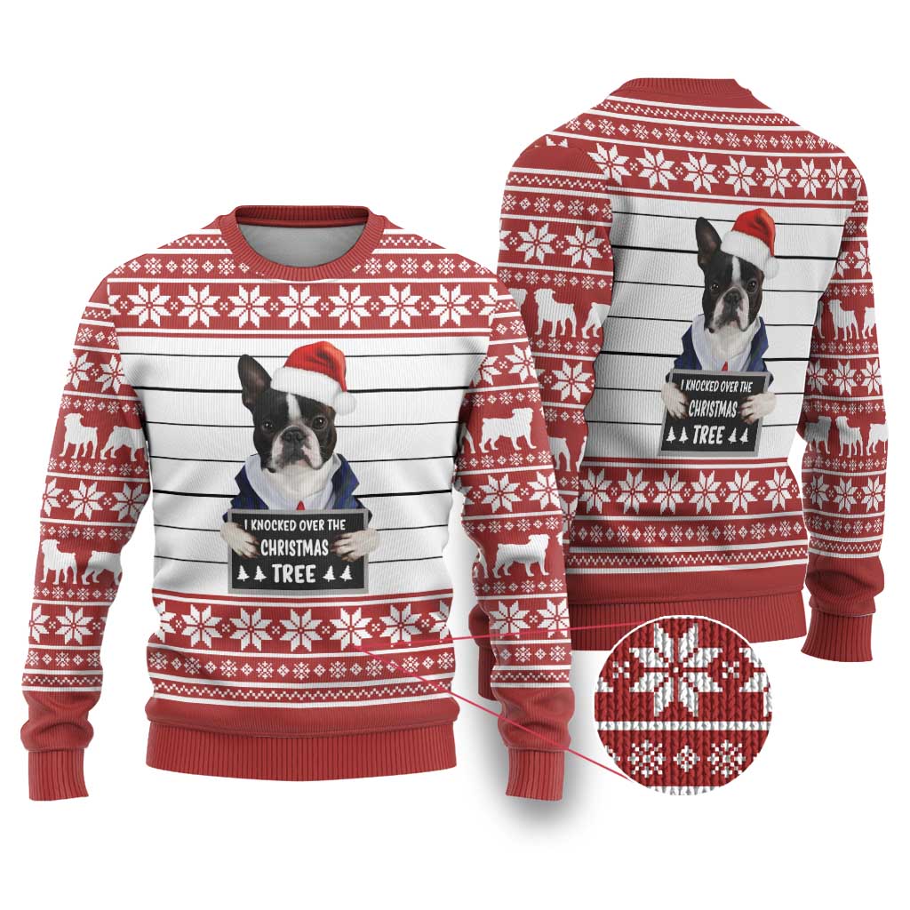 I Knocked Over Yhe Christmas Tree Christmas Ugly Christmas Sweater Xmas Holiday Patterns - Wonder Print Shop