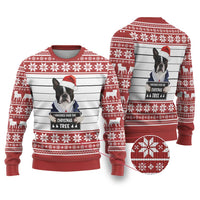 I Knocked Over Yhe Christmas Tree Christmas Ugly Christmas Sweater Xmas Holiday Patterns - Wonder Print Shop