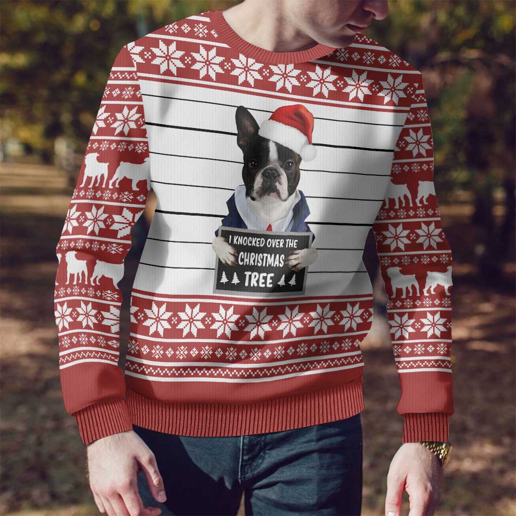 I Knocked Over Yhe Christmas Tree Christmas Ugly Christmas Sweater Xmas Holiday Patterns - Wonder Print Shop