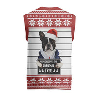 I Knocked Over Yhe Christmas Tree Christmas Christmas Knitted V-Neck Vest Xmas Holiday Patterns - Wonder Print Shop