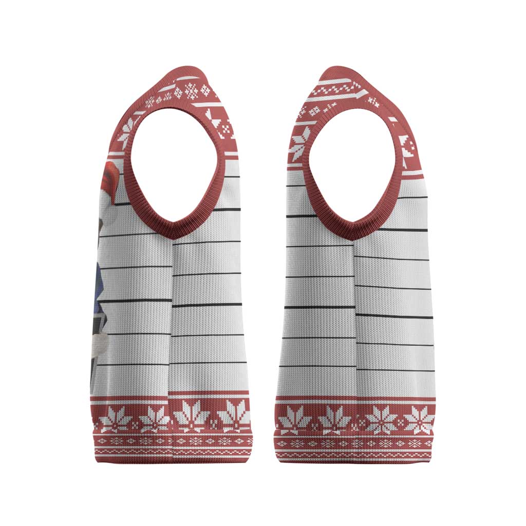 I Knocked Over Yhe Christmas Tree Christmas Christmas Knitted V-Neck Vest Xmas Holiday Patterns - Wonder Print Shop