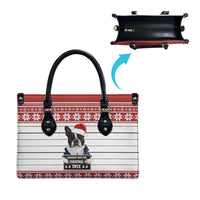 I Knocked Over Yhe Christmas Tree Christmas Christmas Leather Bag Xmas Holiday Patterns - Wonder Print Shop
