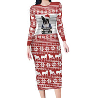 I Knocked Over Yhe Christmas Tree Christmas Christmas Long Sleeve Bodycon Dress Xmas Holiday Patterns - Wonder Print Shop