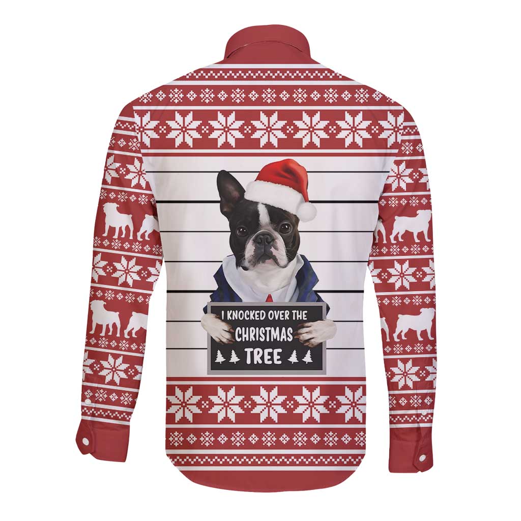 I Knocked Over Yhe Christmas Tree Christmas Christmas Long Sleeve Button Shirt Xmas Holiday Patterns - Wonder Print Shop