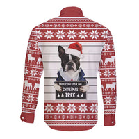 I Knocked Over Yhe Christmas Tree Christmas Christmas Long Sleeve Button Shirt Xmas Holiday Patterns - Wonder Print Shop