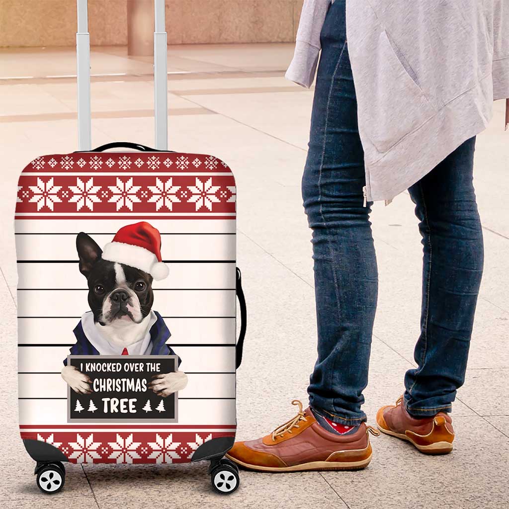 I Knocked Over Yhe Christmas Tree Christmas Christmas Luggage Cover Xmas Holiday Patterns - Wonder Print Shop