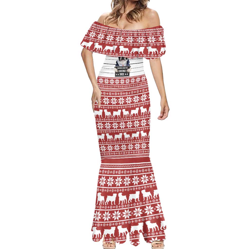 I Knocked Over Yhe Christmas Tree Christmas Christmas Mermaid Dress Xmas Holiday Patterns - Wonder Print Shop