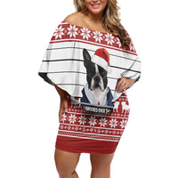 I Knocked Over Yhe Christmas Tree Christmas Christmas Off Shoulder Short Dress Xmas Holiday Patterns - Wonder Print Shop