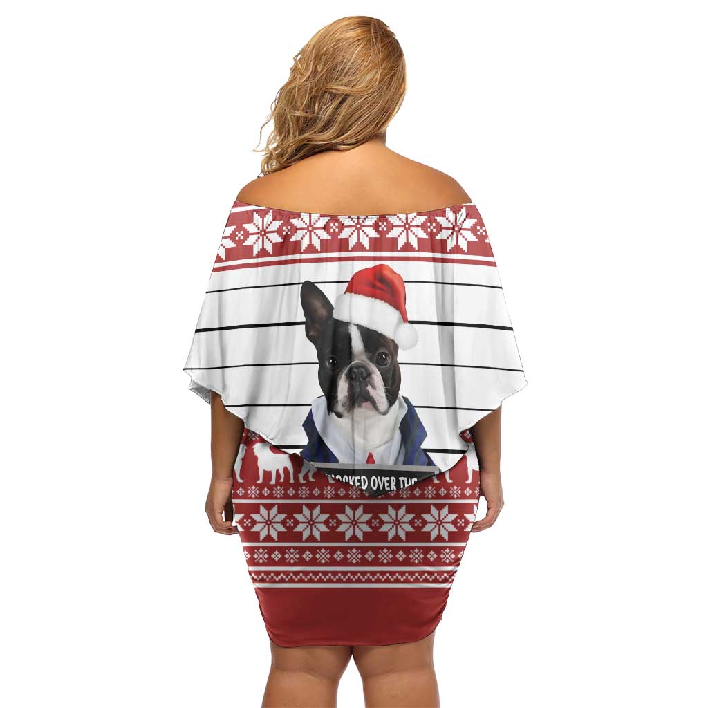 I Knocked Over Yhe Christmas Tree Christmas Christmas Off Shoulder Short Dress Xmas Holiday Patterns - Wonder Print Shop