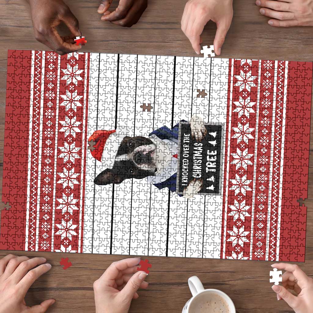 I Knocked Over Yhe Christmas Tree Christmas Christmas Puzzle Xmas Holiday Patterns - undefined