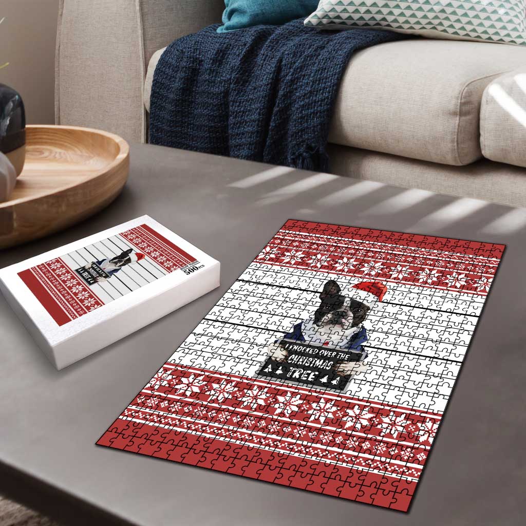 I Knocked Over Yhe Christmas Tree Christmas Christmas Puzzle Xmas Holiday Patterns - undefined
