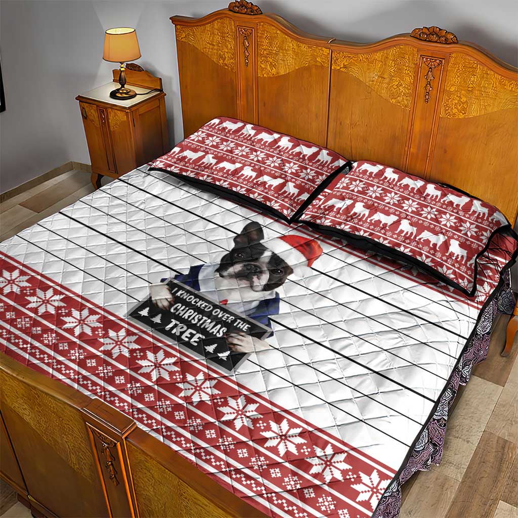 I Knocked Over Yhe Christmas Tree Christmas Christmas Quilt Bed Set Xmas Holiday Patterns - Wonder Print Shop
