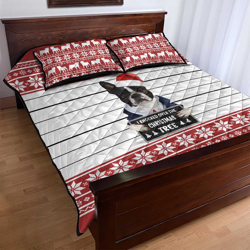 I Knocked Over Yhe Christmas Tree Christmas Christmas Quilt Bed Set Xmas Holiday Patterns - Wonder Print Shop