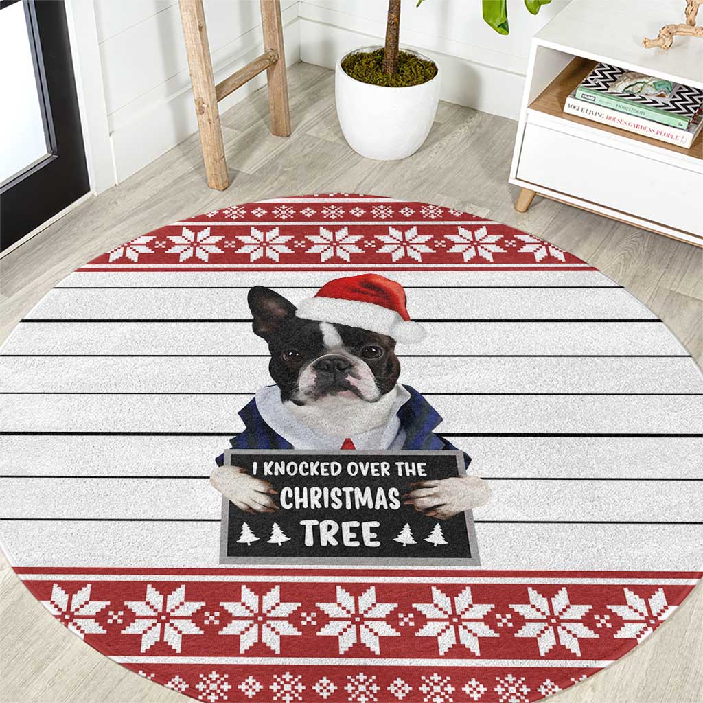 I Knocked Over Yhe Christmas Tree Christmas Christmas Round Carpet Xmas Holiday Patterns - Wonder Print Shop