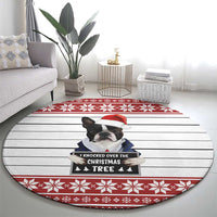 I Knocked Over Yhe Christmas Tree Christmas Christmas Round Carpet Xmas Holiday Patterns - Wonder Print Shop
