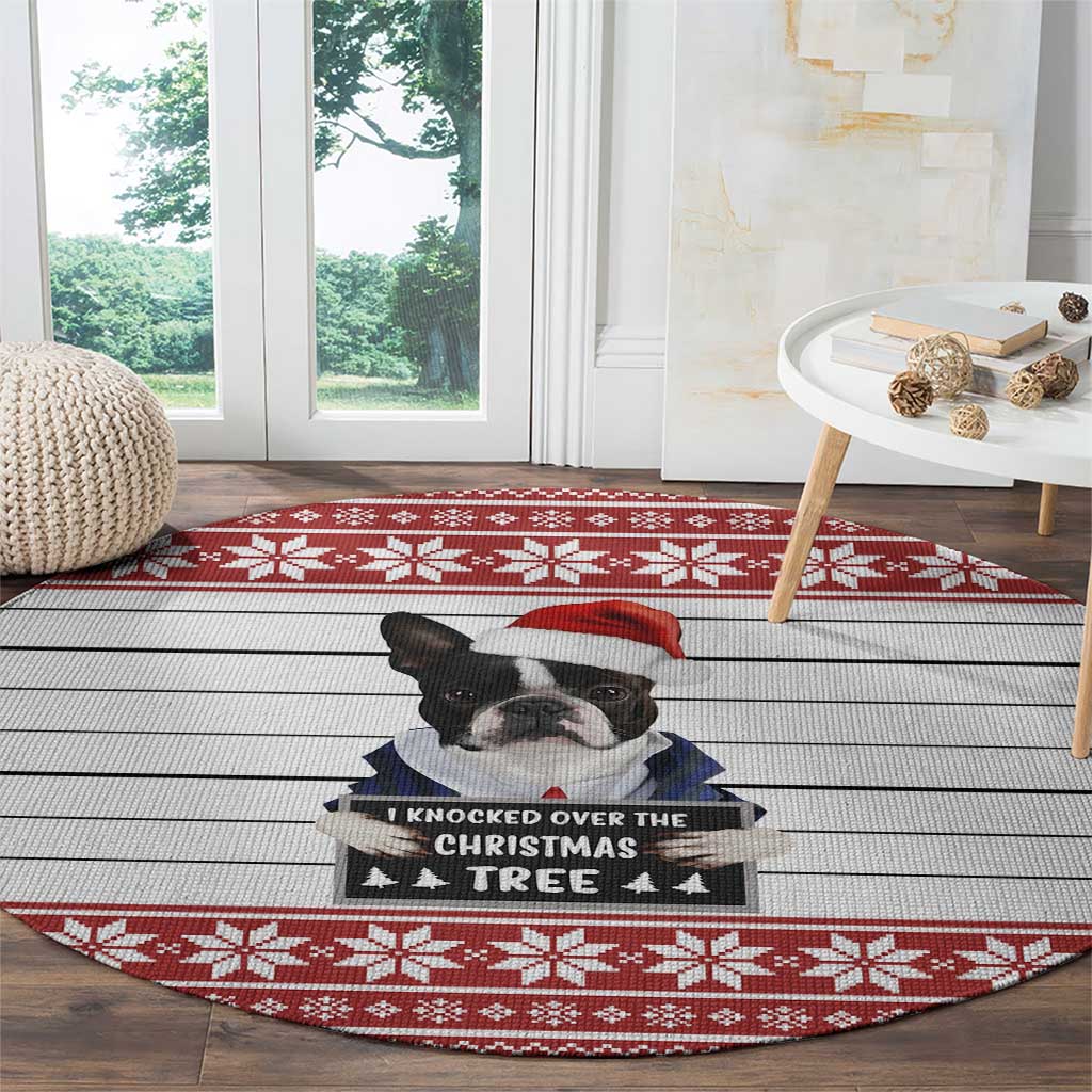 I Knocked Over Yhe Christmas Tree Christmas Christmas Round Carpet Xmas Holiday Patterns - Wonder Print Shop