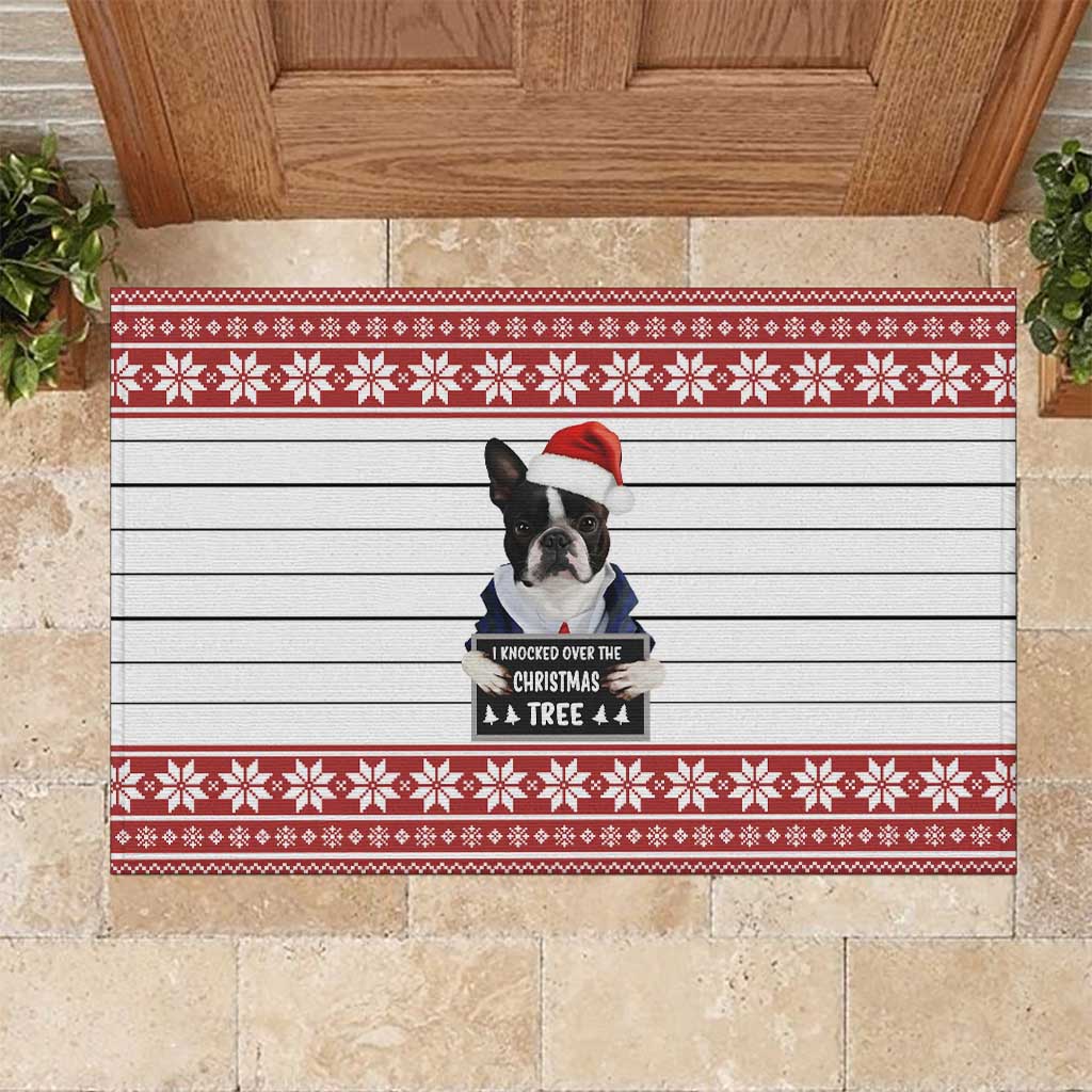 I Knocked Over Yhe Christmas Tree Christmas Christmas Rubber Doormat Xmas Holiday Patterns - Wonder Print Shop