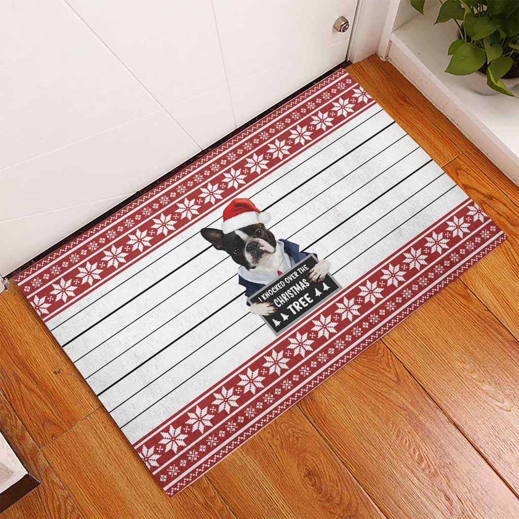 I Knocked Over Yhe Christmas Tree Christmas Christmas Rubber Doormat Xmas Holiday Patterns - Wonder Print Shop