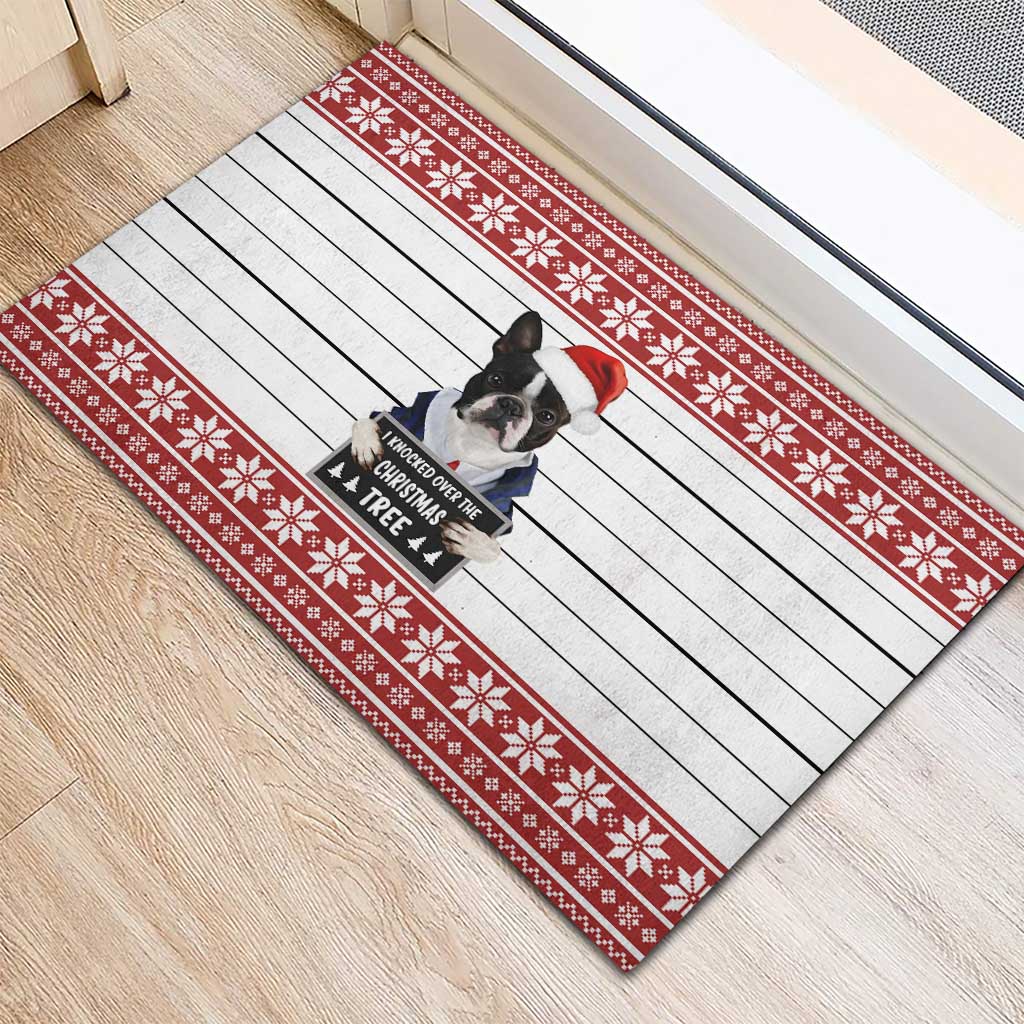 I Knocked Over Yhe Christmas Tree Christmas Christmas Rubber Doormat Xmas Holiday Patterns - Wonder Print Shop