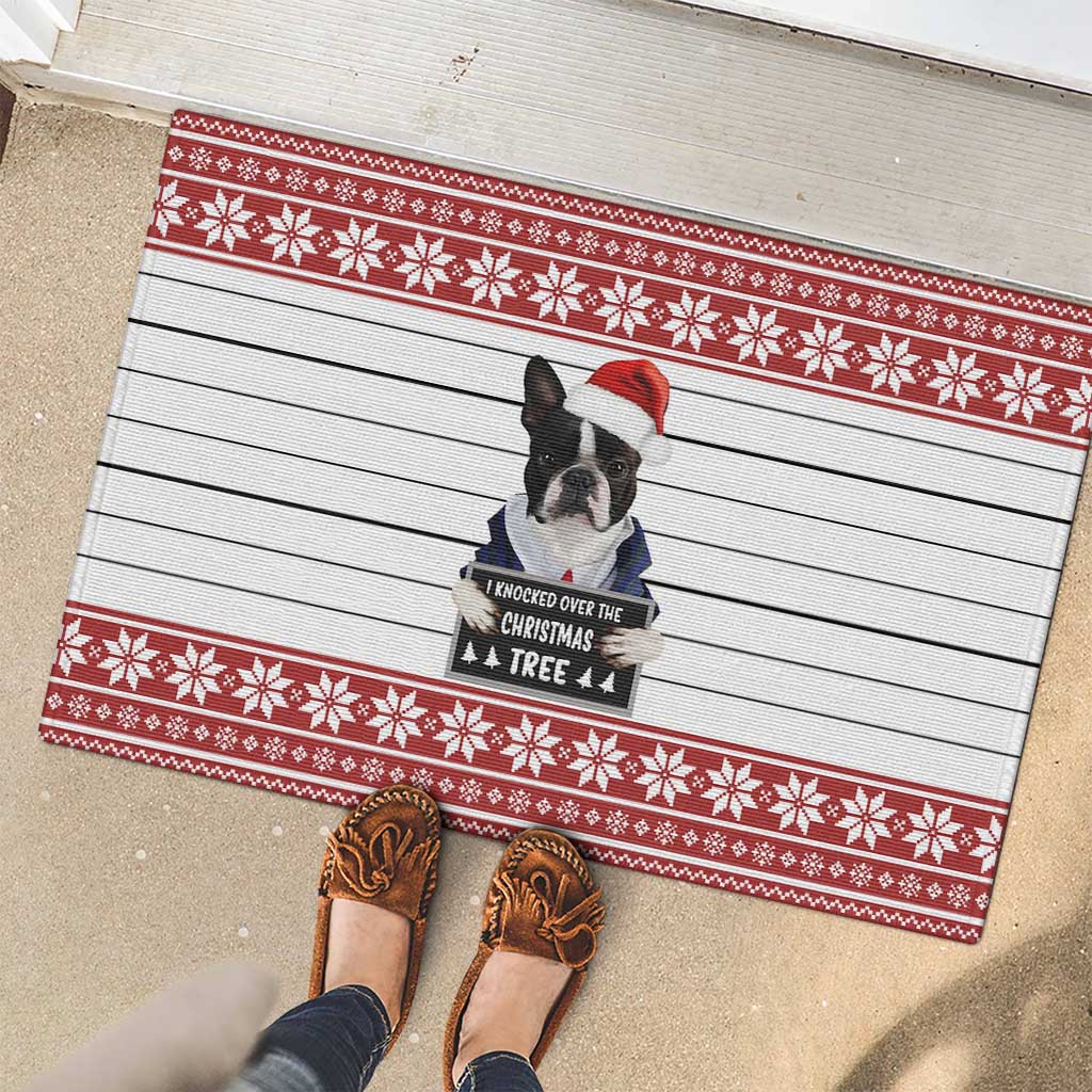 I Knocked Over Yhe Christmas Tree Christmas Christmas Rubber Doormat Xmas Holiday Patterns - Wonder Print Shop