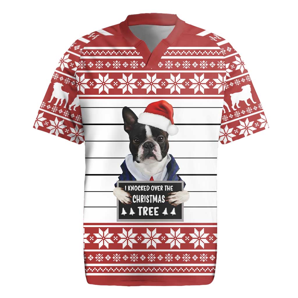 I Knocked Over Yhe Christmas Tree Christmas Christmas Rugby Jersey Xmas Holiday Patterns - Wonder Print Shop