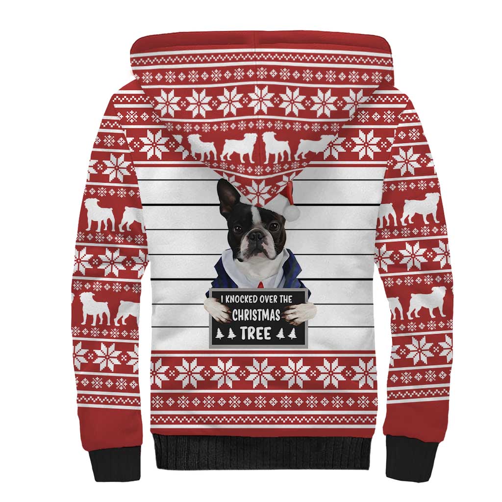 I Knocked Over Yhe Christmas Tree Christmas Christmas Sherpa Hoodie Xmas Holiday Patterns - Wonder Print Shop