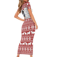I Knocked Over Yhe Christmas Tree Christmas Christmas Short Sleeve Bodycon Dress Xmas Holiday Patterns - Wonder Print Shop