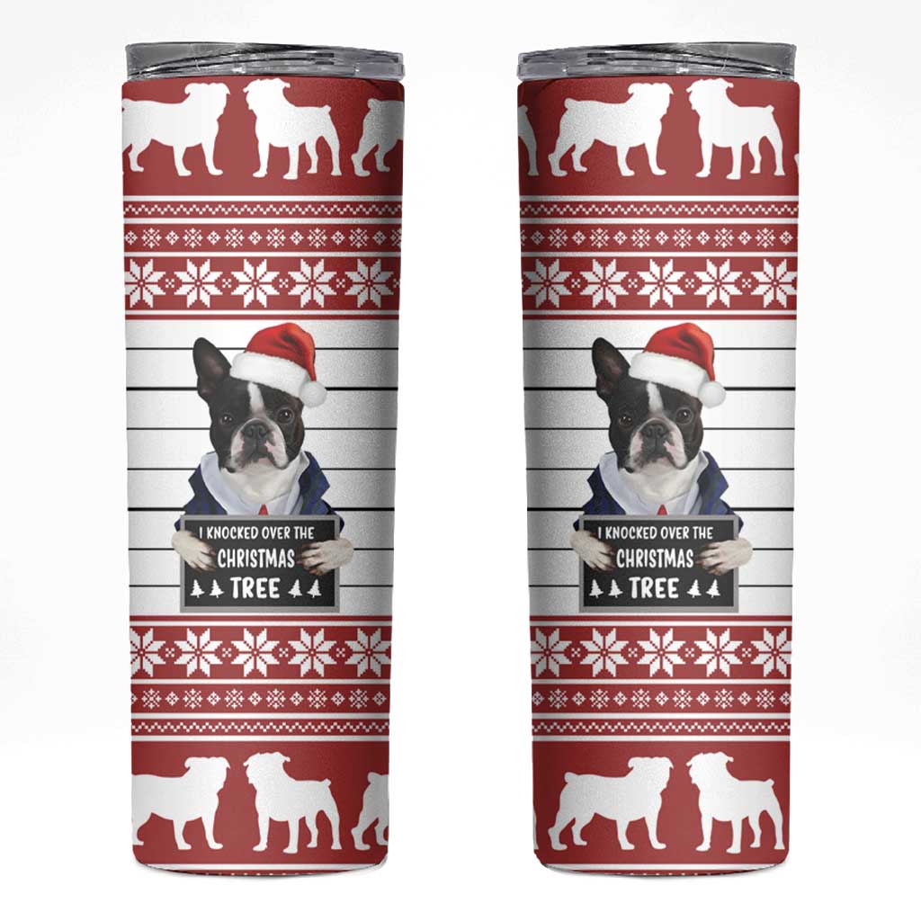 I Knocked Over Yhe Christmas Tree Christmas Christmas Skinny Tumbler Xmas Holiday Patterns - Wonder Print Shop