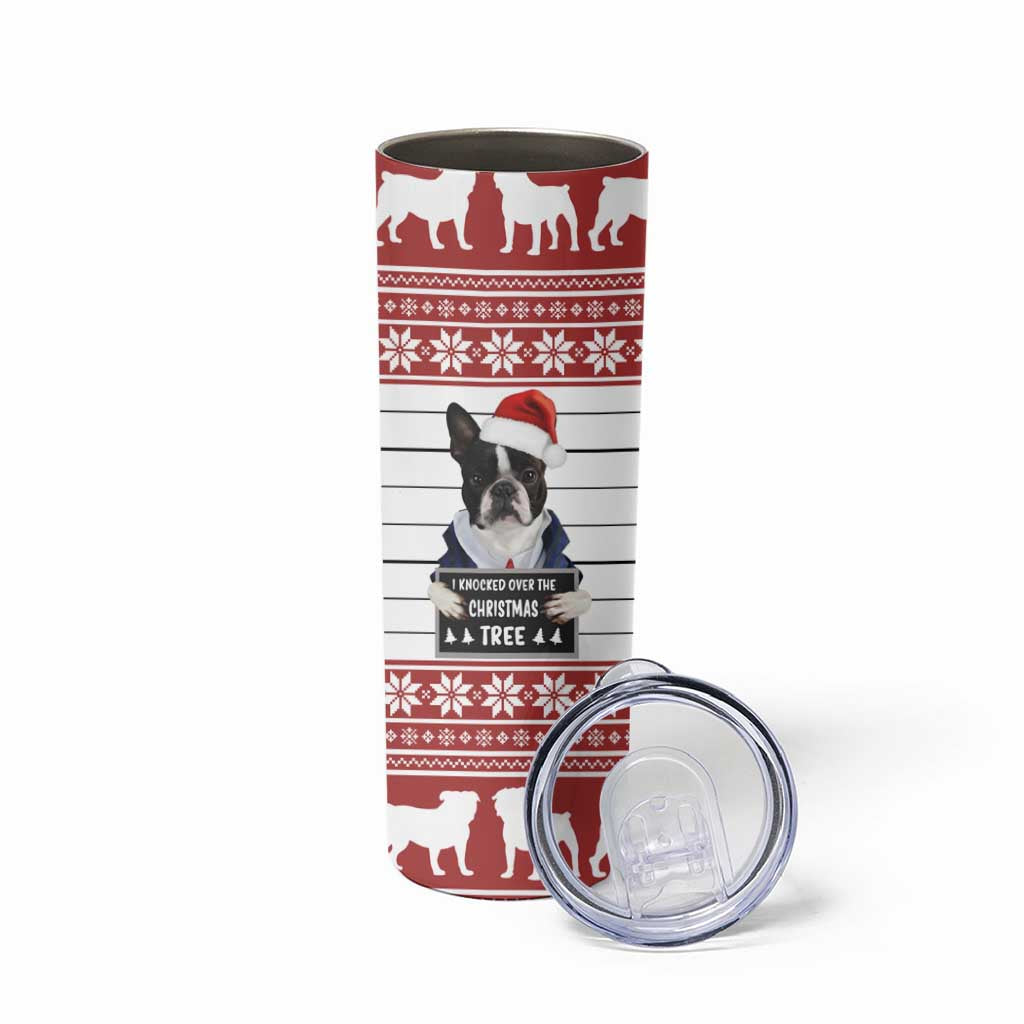 I Knocked Over Yhe Christmas Tree Christmas Christmas Skinny Tumbler Xmas Holiday Patterns - Wonder Print Shop