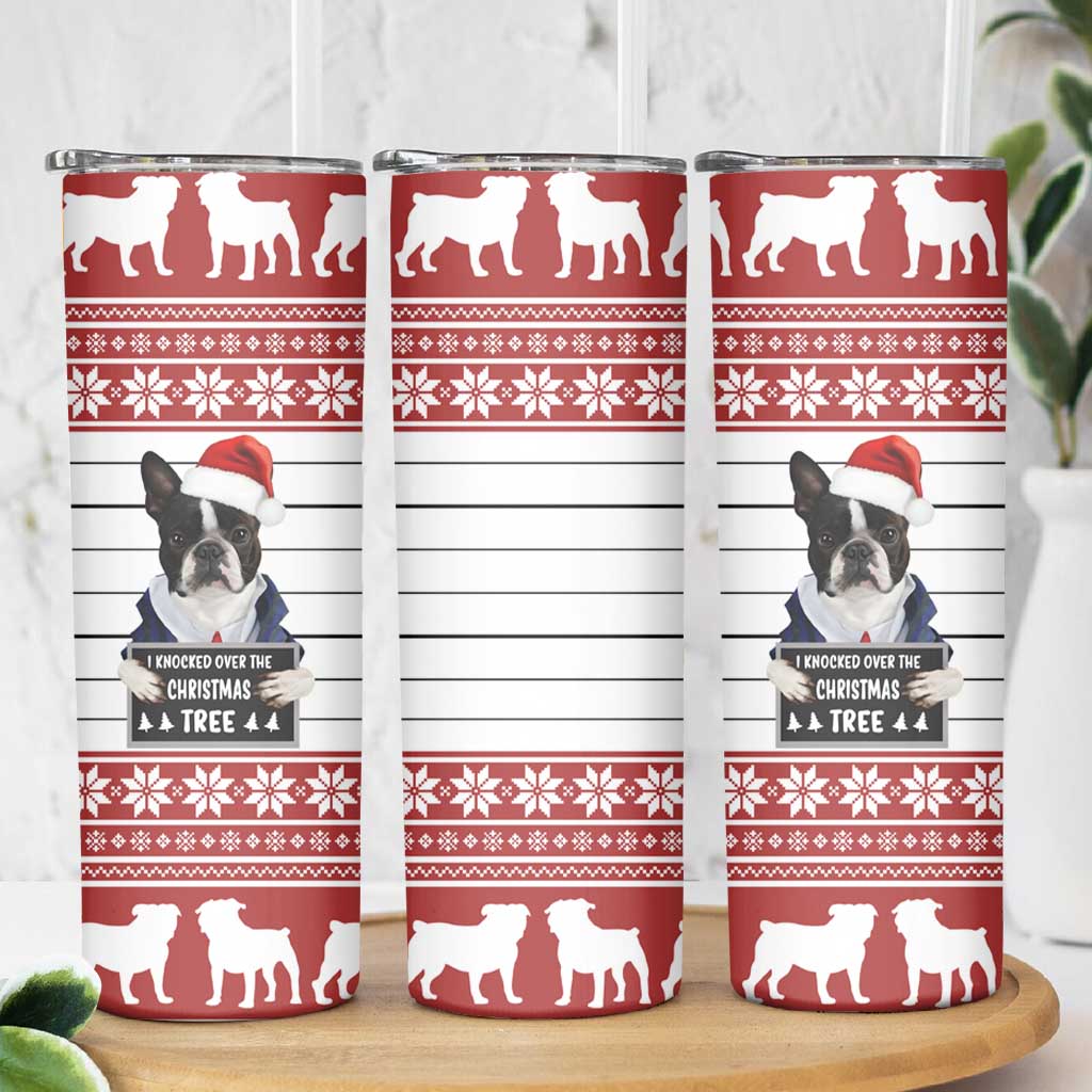 I Knocked Over Yhe Christmas Tree Christmas Christmas Skinny Tumbler Xmas Holiday Patterns - Wonder Print Shop