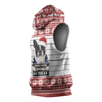 I Knocked Over Yhe Christmas Tree Christmas Christmas Sleeveless Hoodie Xmas Holiday Patterns - Wonder Print Shop