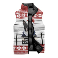 I Knocked Over Yhe Christmas Tree Christmas Christmas Sleeveless Puffer Jacket Xmas Holiday Patterns - Wonder Print Shop
